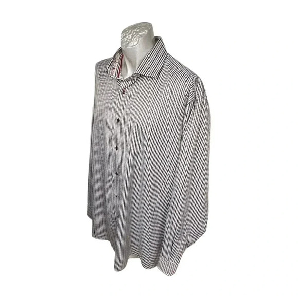 NXT Business Casual  Shirt Size 3XT LS Black White Check Button 3X TALL … - Picture 4 of 11